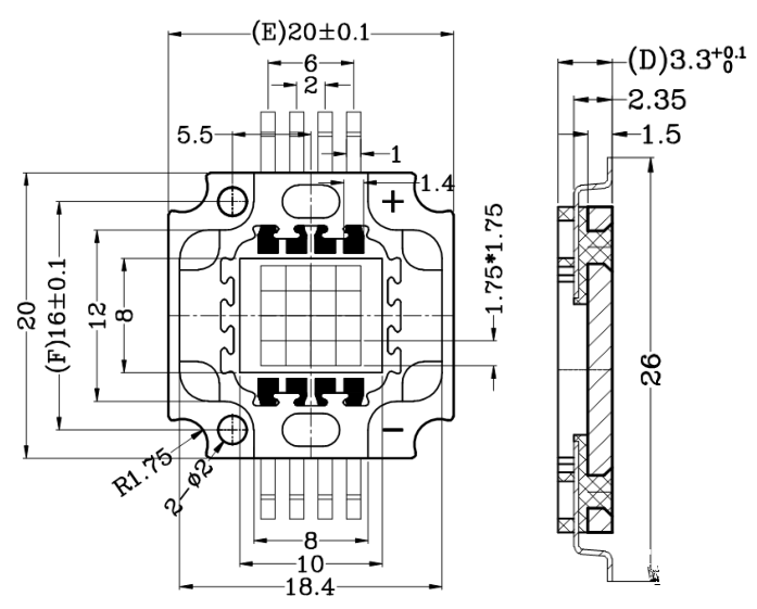 led����10W�ĺ�һ���ʵ��� RGBW����ɶ���